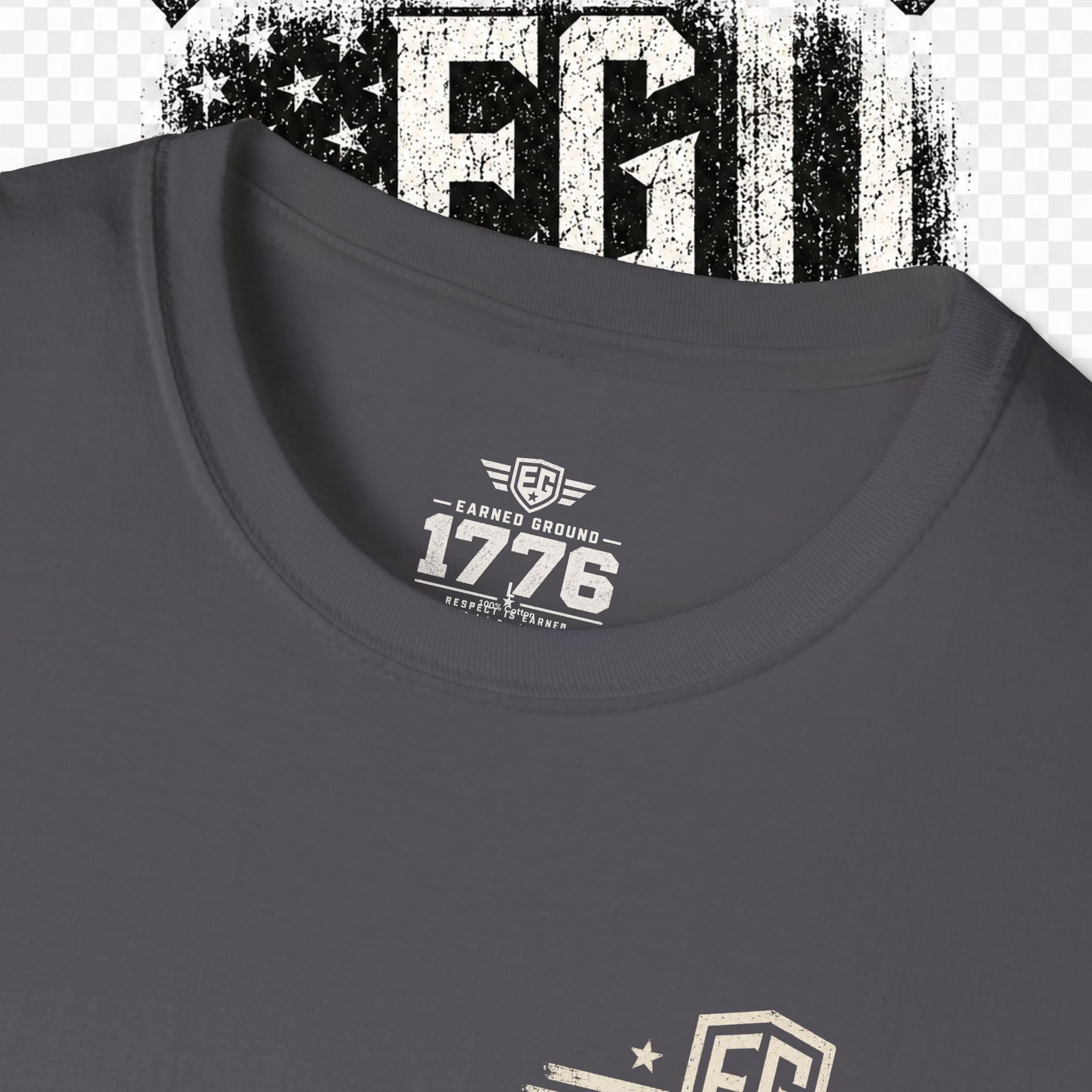 EARNED GROUND "BLUE COLLAR DIVISION" Coastal Calm Graphic T-Shirt