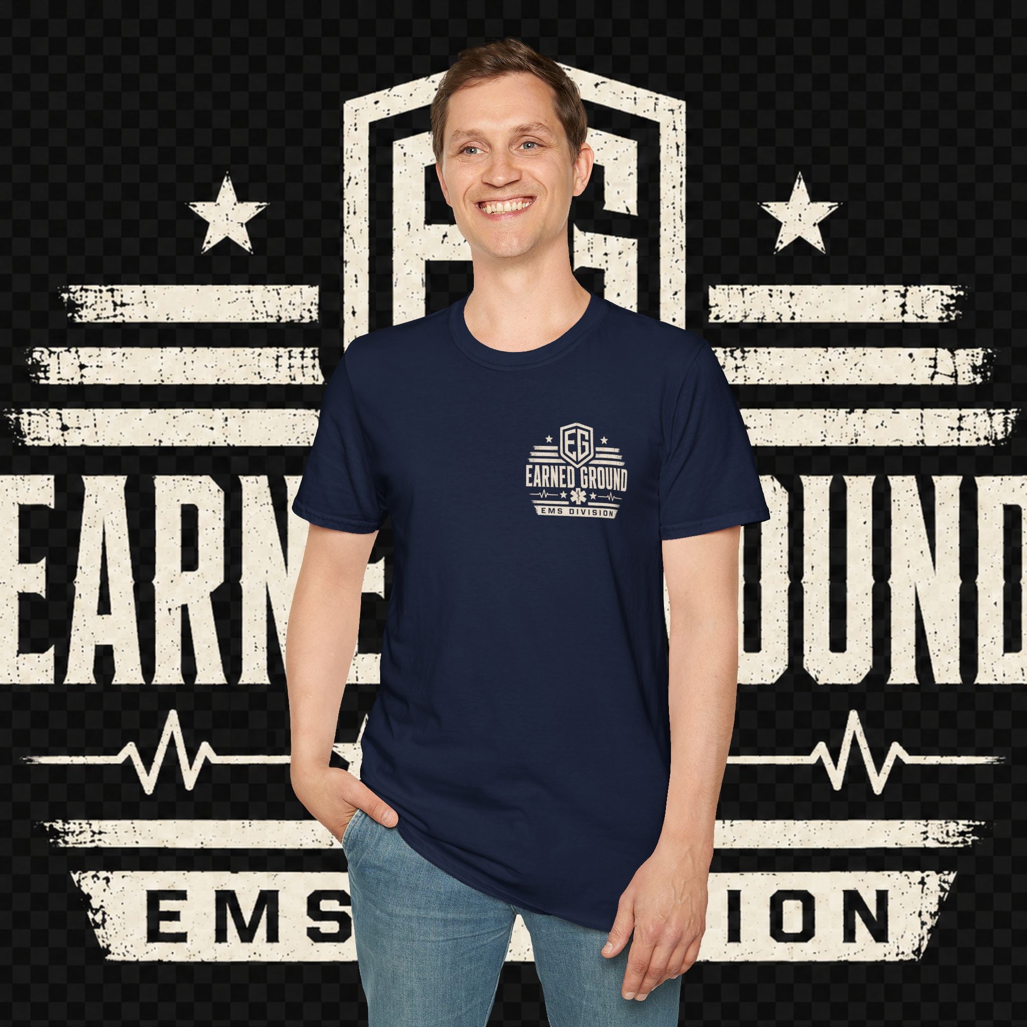 EARNED GROUND EMS DIVISON Heritage T-Shirt -