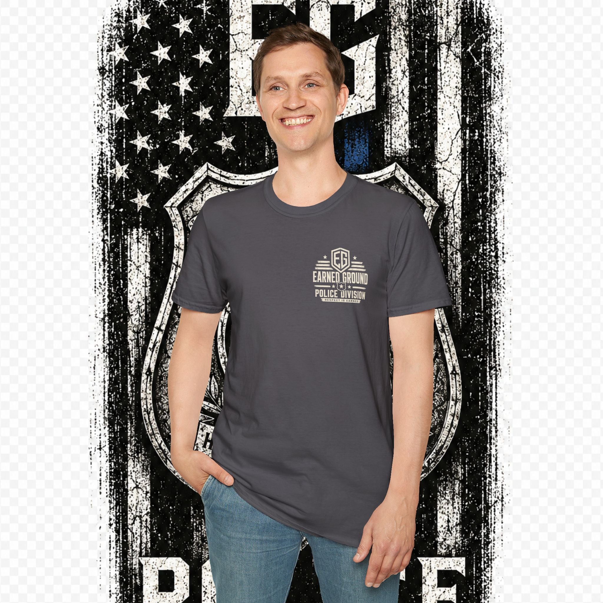 EARNED GROUND POLICE DIVISION--BACK THE BLUE