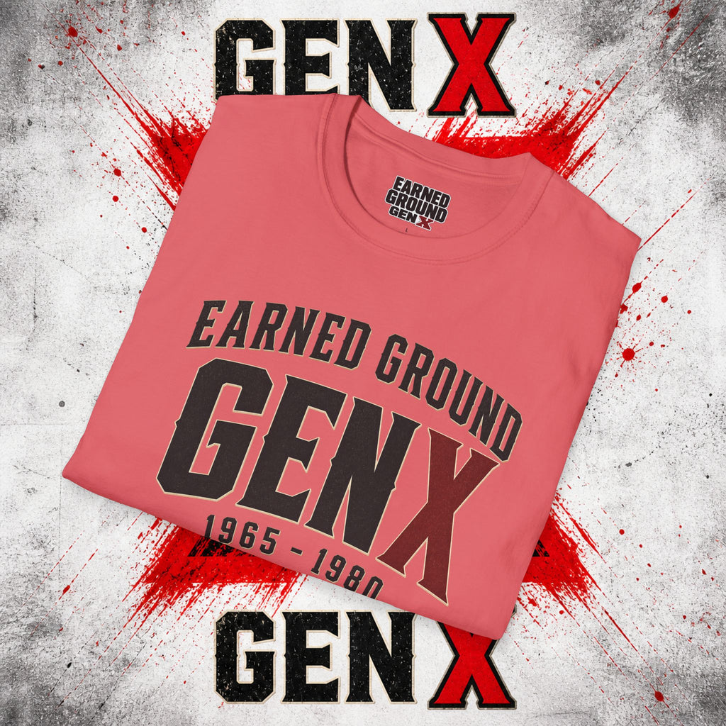 Earned Ground GEN X T-Shirt — 1965–1980 Retro Pride Tee