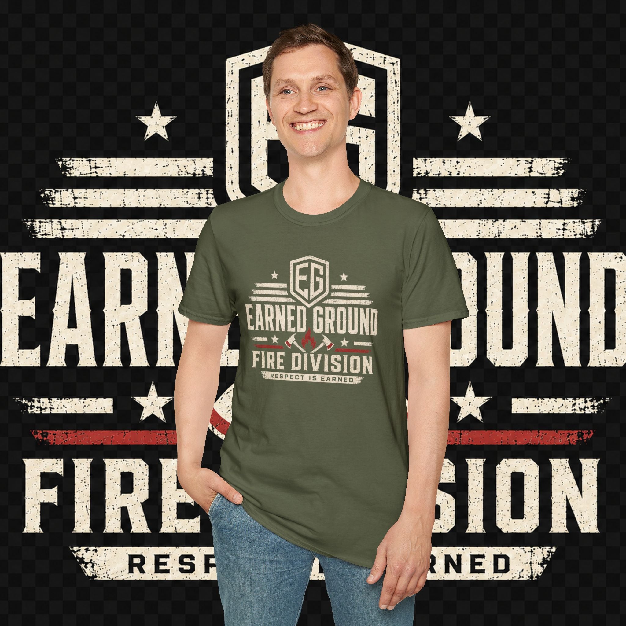 Earned Ground Fire Division T‑Shirt