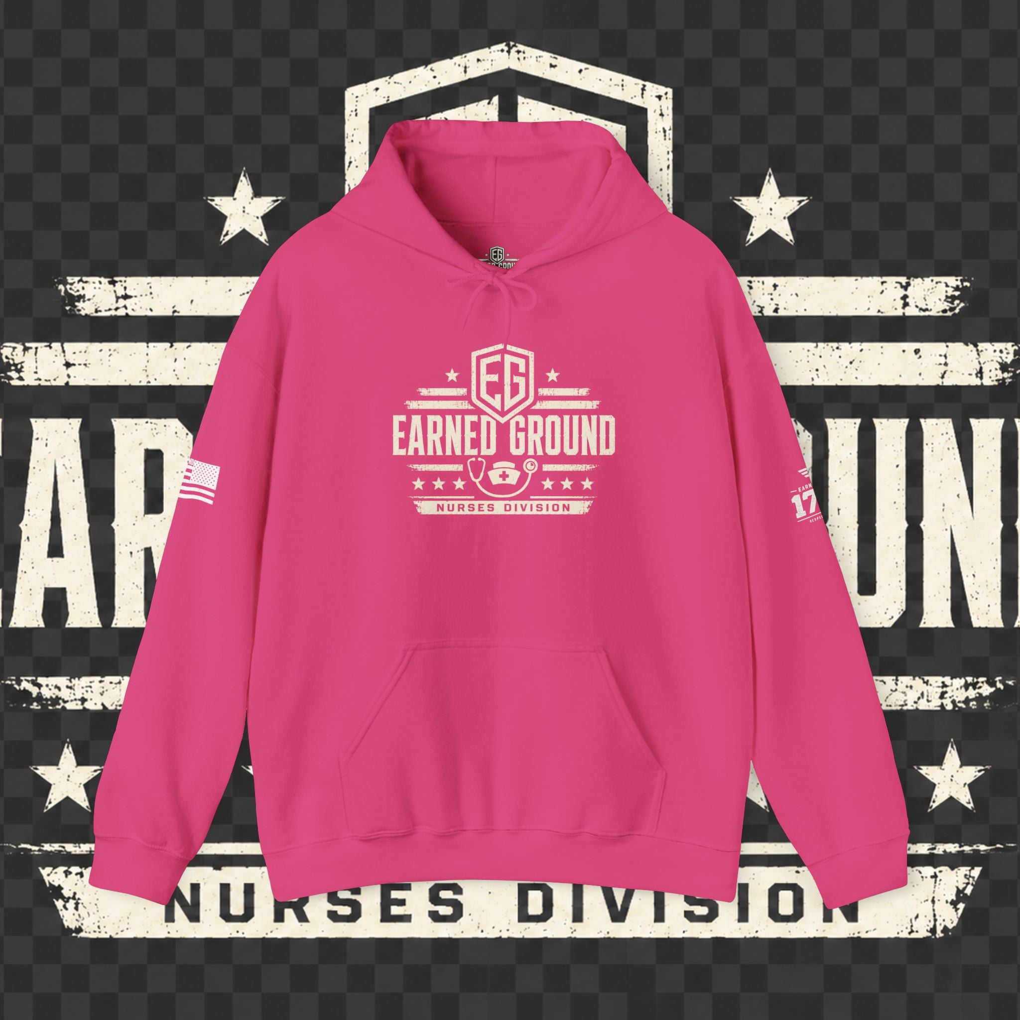 Earned Ground Nurses Division Hoodie — Nurse Tribute Pullover