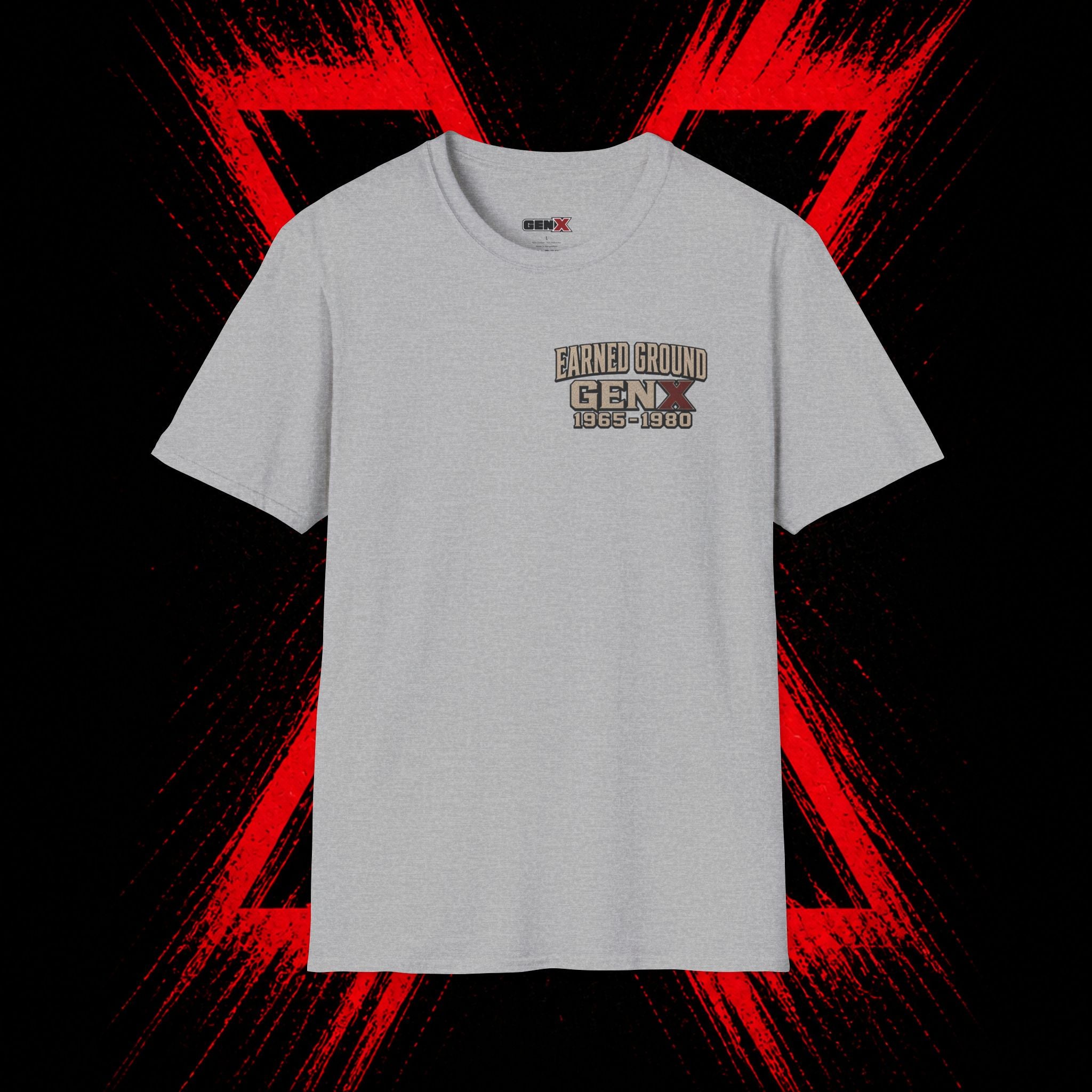 Earned Ground Gen X 1965–1980 Retro Vintage Tee— Gen X 1965–1980 Retro Vintage Tee