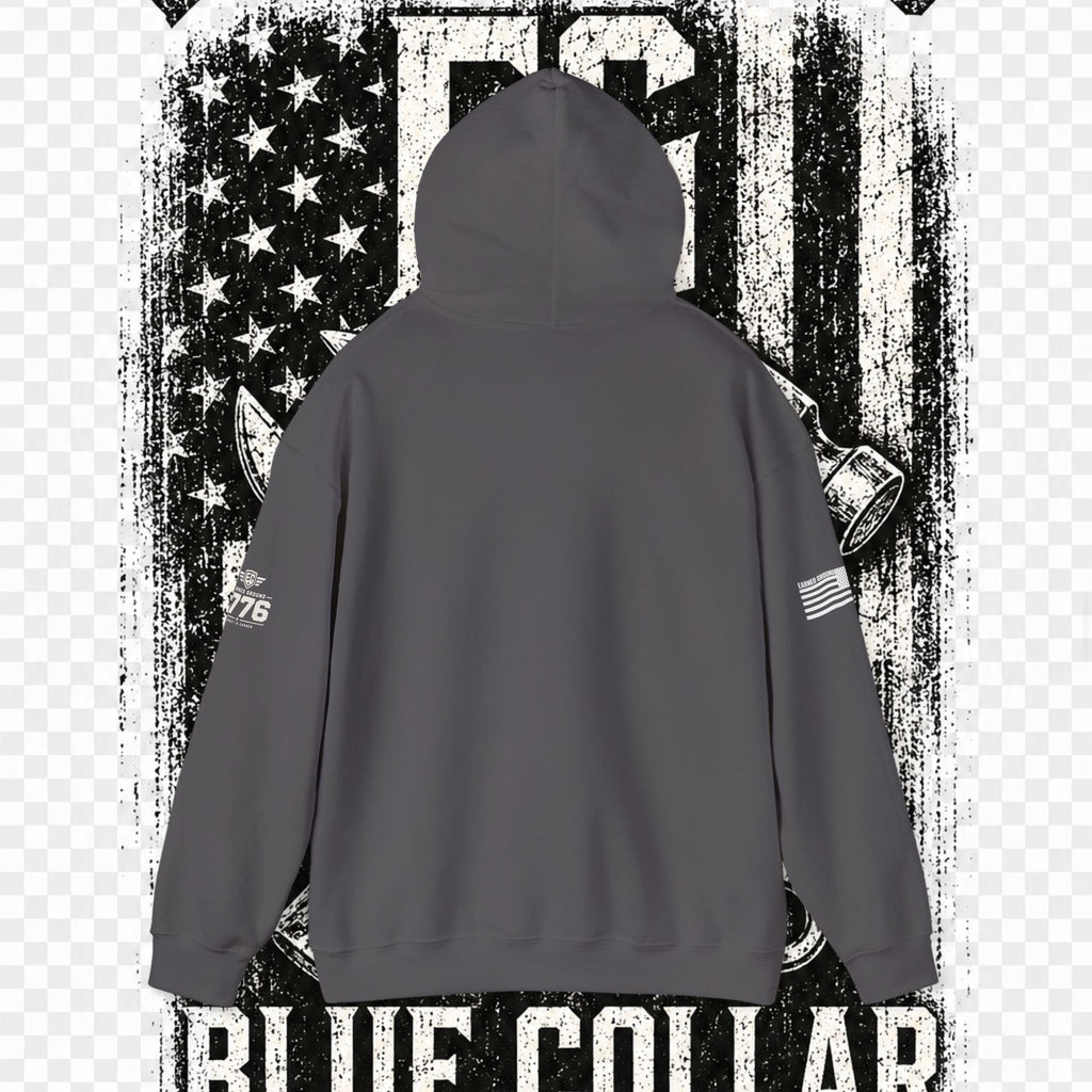 Earned Ground Blue Collar Hoodie – Blue Collar Division Hoodie
