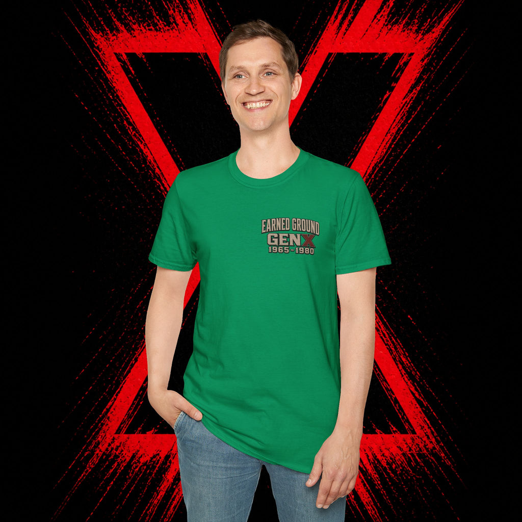 Earned Ground Gen X 1965–1980 Retro Vintage Tee— Gen X 1965–1980 Retro Vintage Tee
