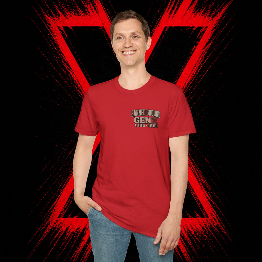 Earned Ground Gen X 1965–1980 Retro Vintage Tee— Gen X 1965–1980 Retro Vintage Tee