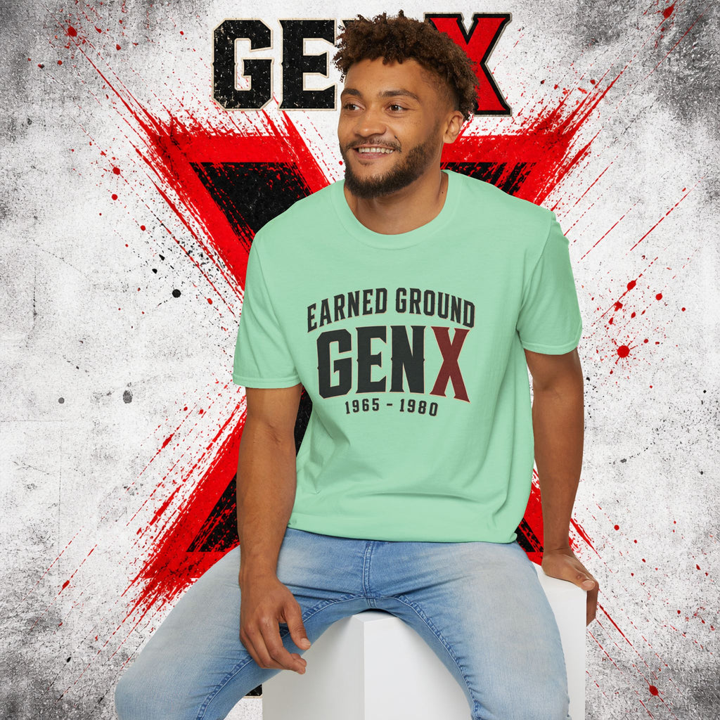 Earned Ground GEN X T-Shirt — 1965–1980 Retro Pride Tee