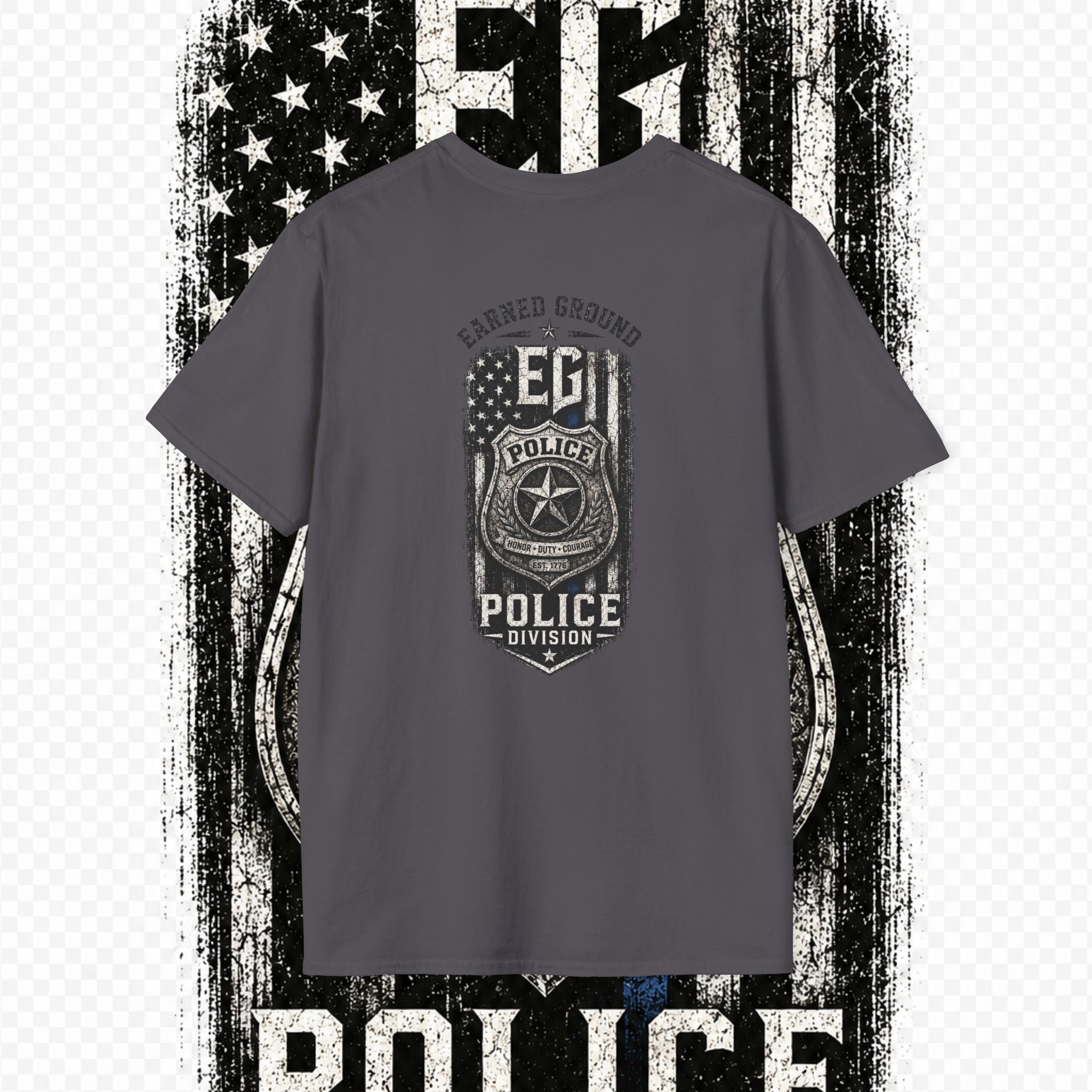EARNED GROUND POLICE DIVISION--BACK THE BLUE