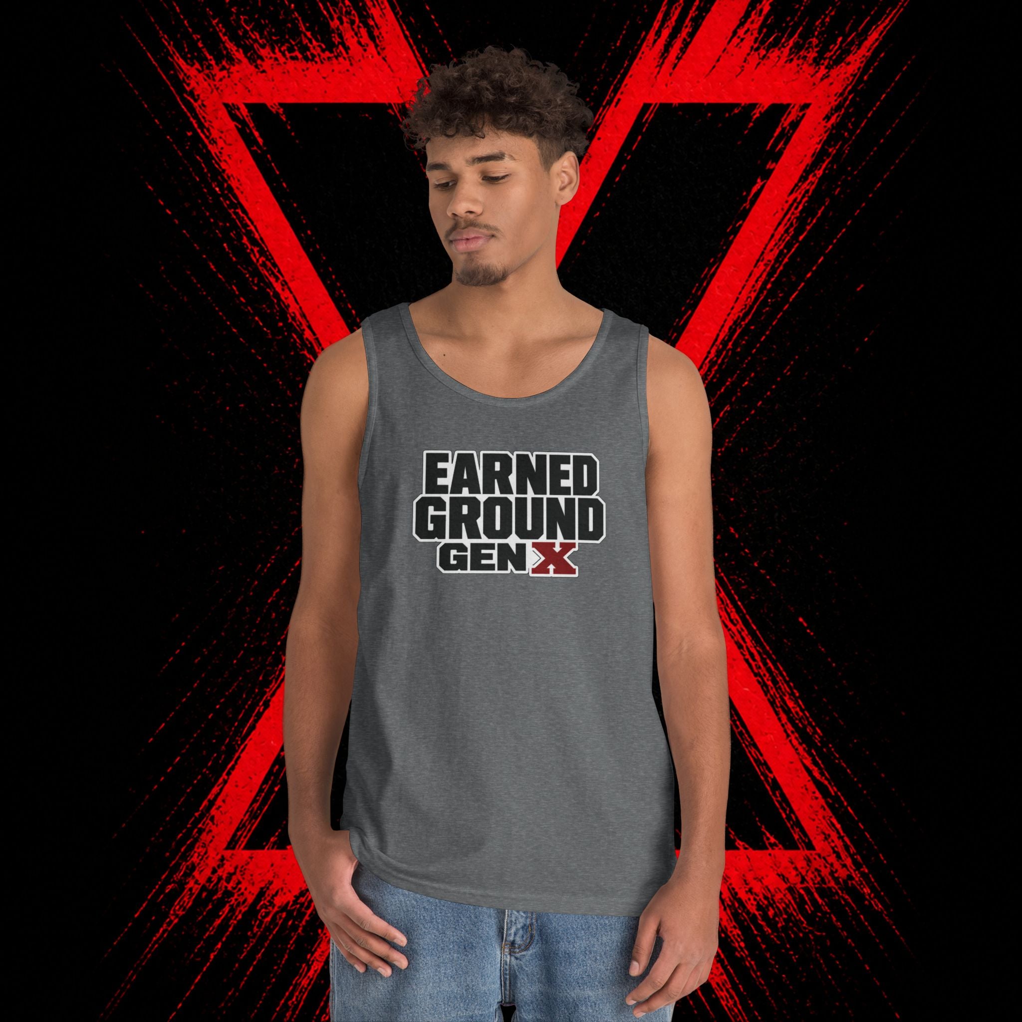 Earned Ground Gen X Tank Top - Vintage Retro Graphic