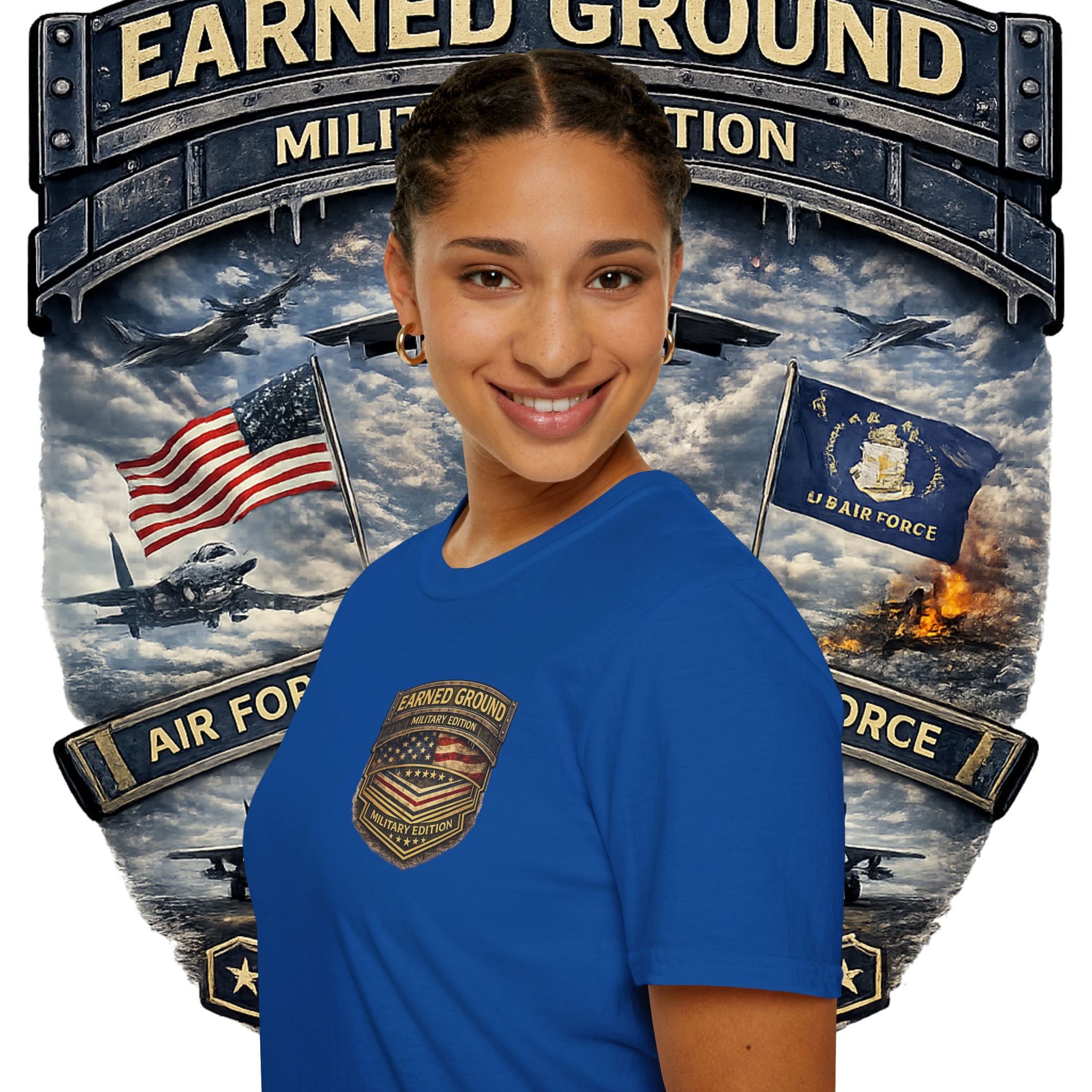 EARNED GROUND AIR FORCE EDITION---"FLY HIGH" AIR FORCE EDITION