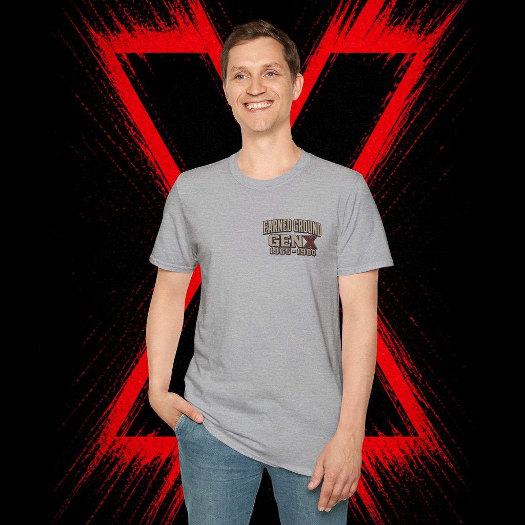 Earned Ground Gen X 1965–1980 Retro Vintage Tee— Gen X 1965–1980 Retro Vintage Tee