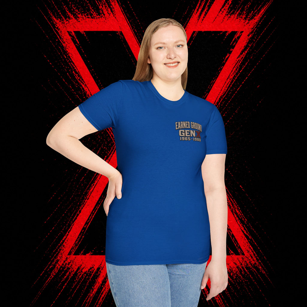 Earned Ground Gen X 1965–1980 Retro Vintage Tee— Gen X 1965–1980 Retro Vintage Tee
