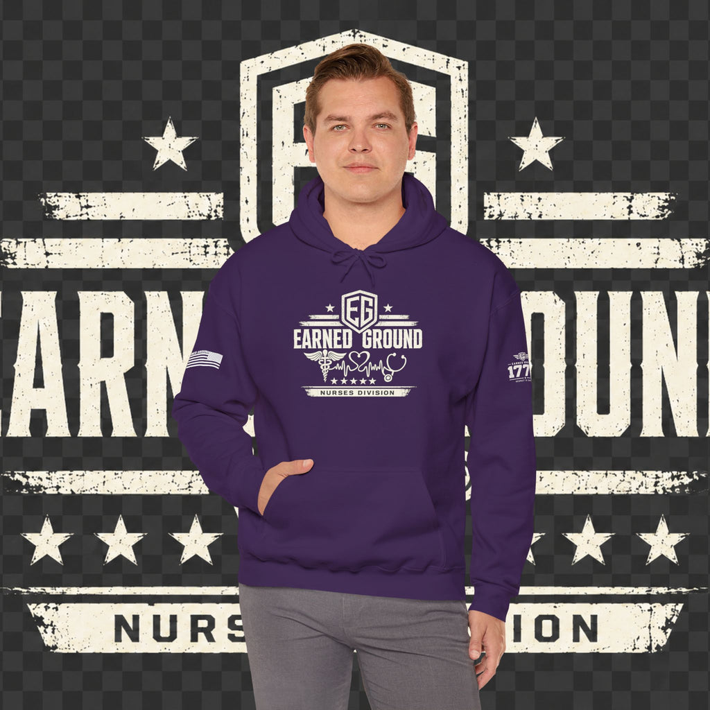 Earned Ground Nurses Division Hoodie — Nurse Tribute Pullover