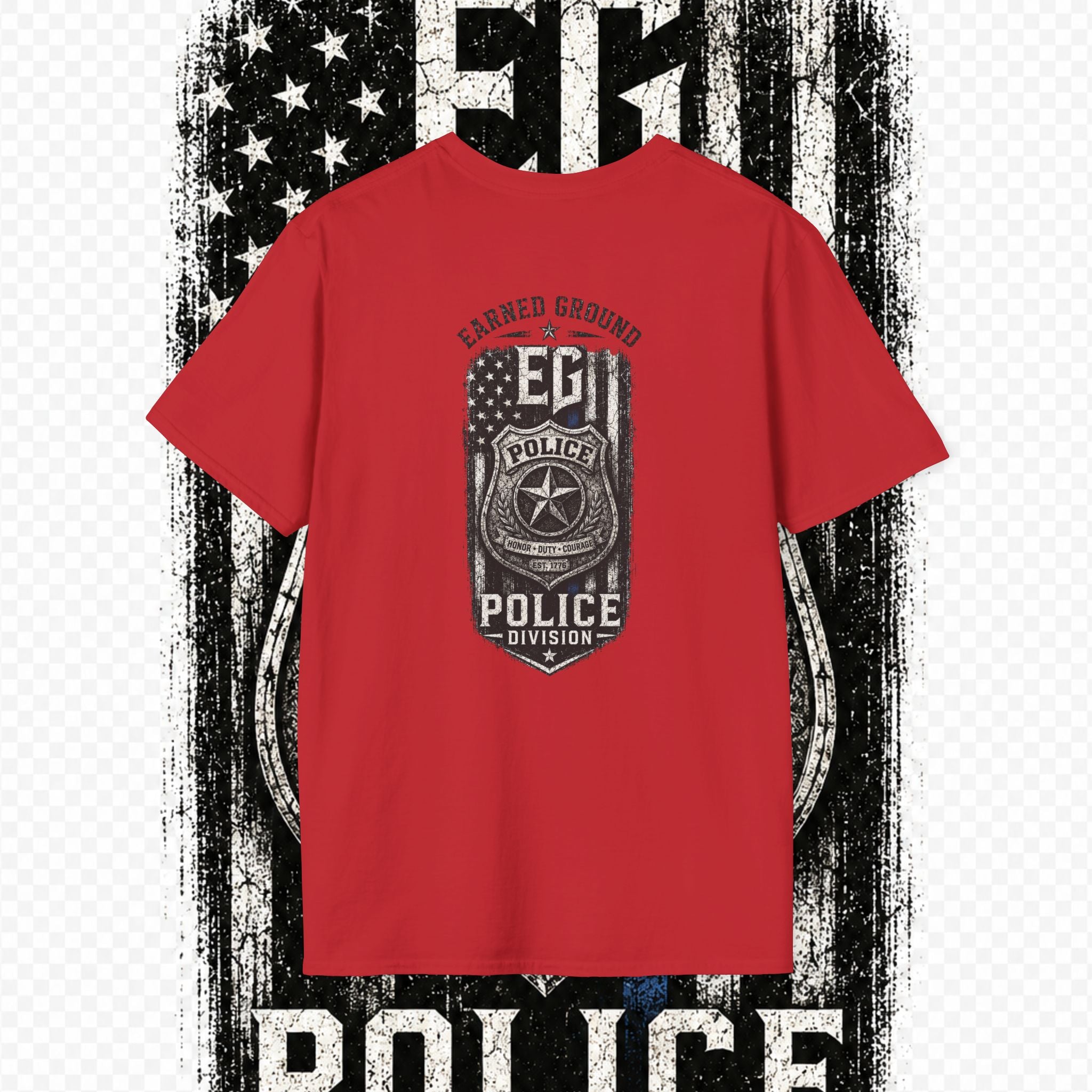 EARNED GROUND POLICE DIVISION--BACK THE BLUE