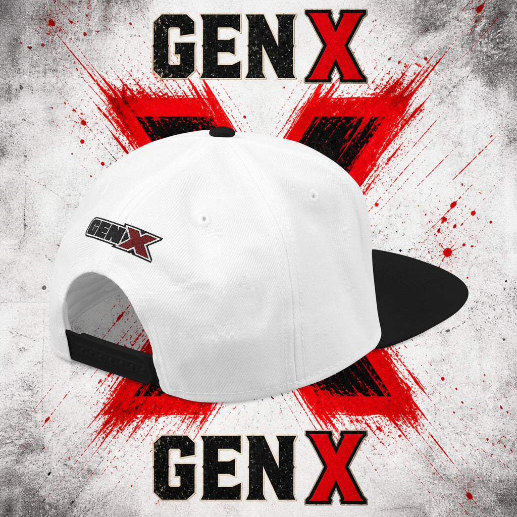 Gen X Embroidered Flat Bill Ball Cap — Gen X Proud 1965–1980