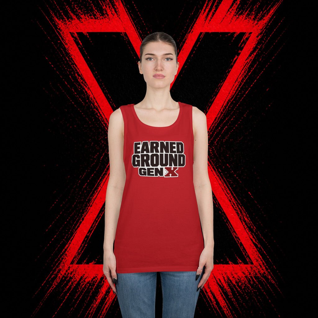 Earned Ground Gen X Tank Top - Vintage Retro Graphic