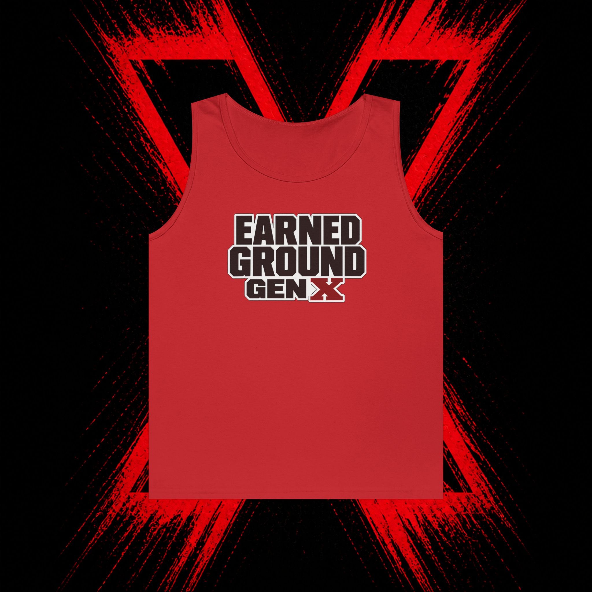 Earned Ground Gen X Tank Top - Vintage Retro Graphic