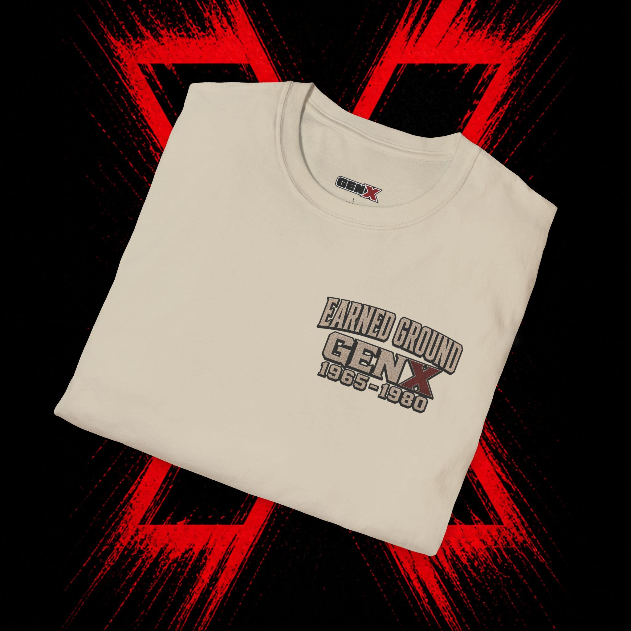 Earned Ground Gen X 1965–1980 Retro Vintage Tee— Gen X 1965–1980 Retro Vintage Tee