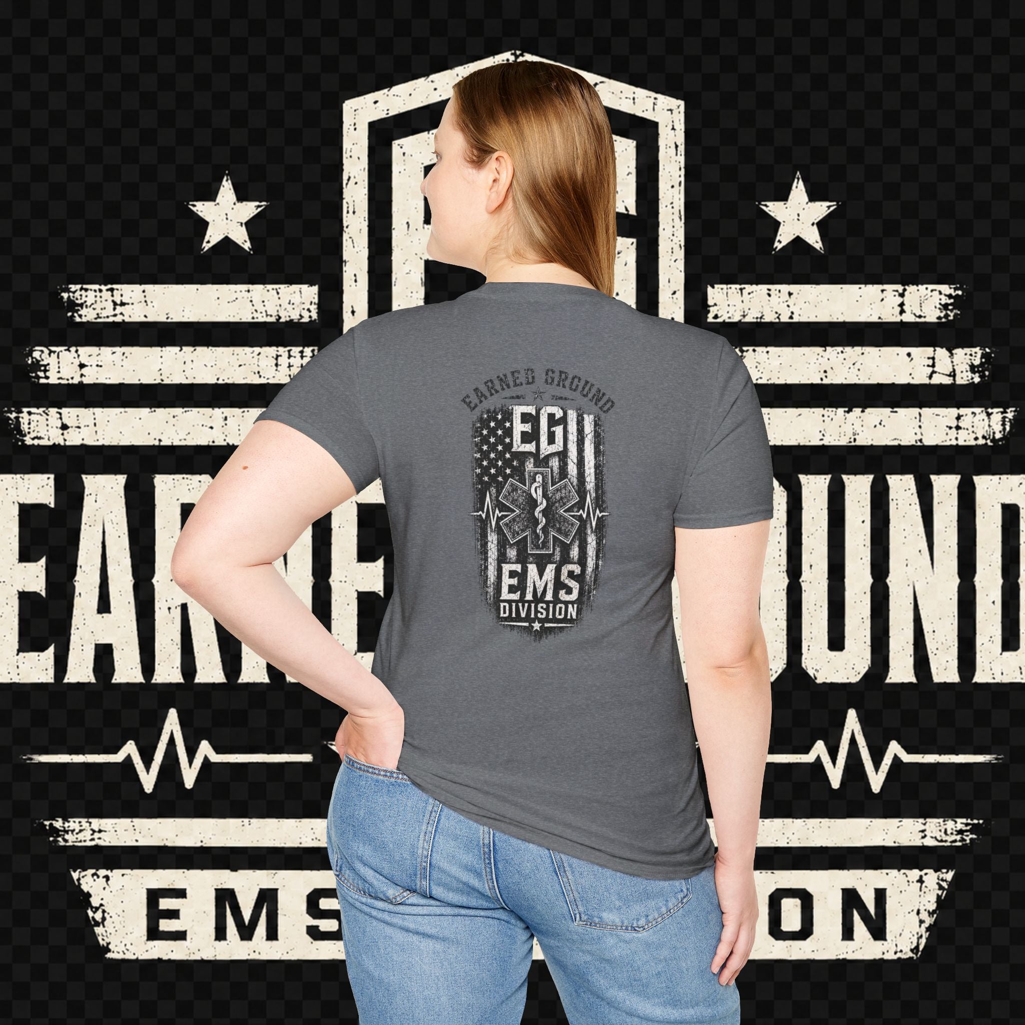 EARNED GROUND EMS DIVISON Heritage T-Shirt -