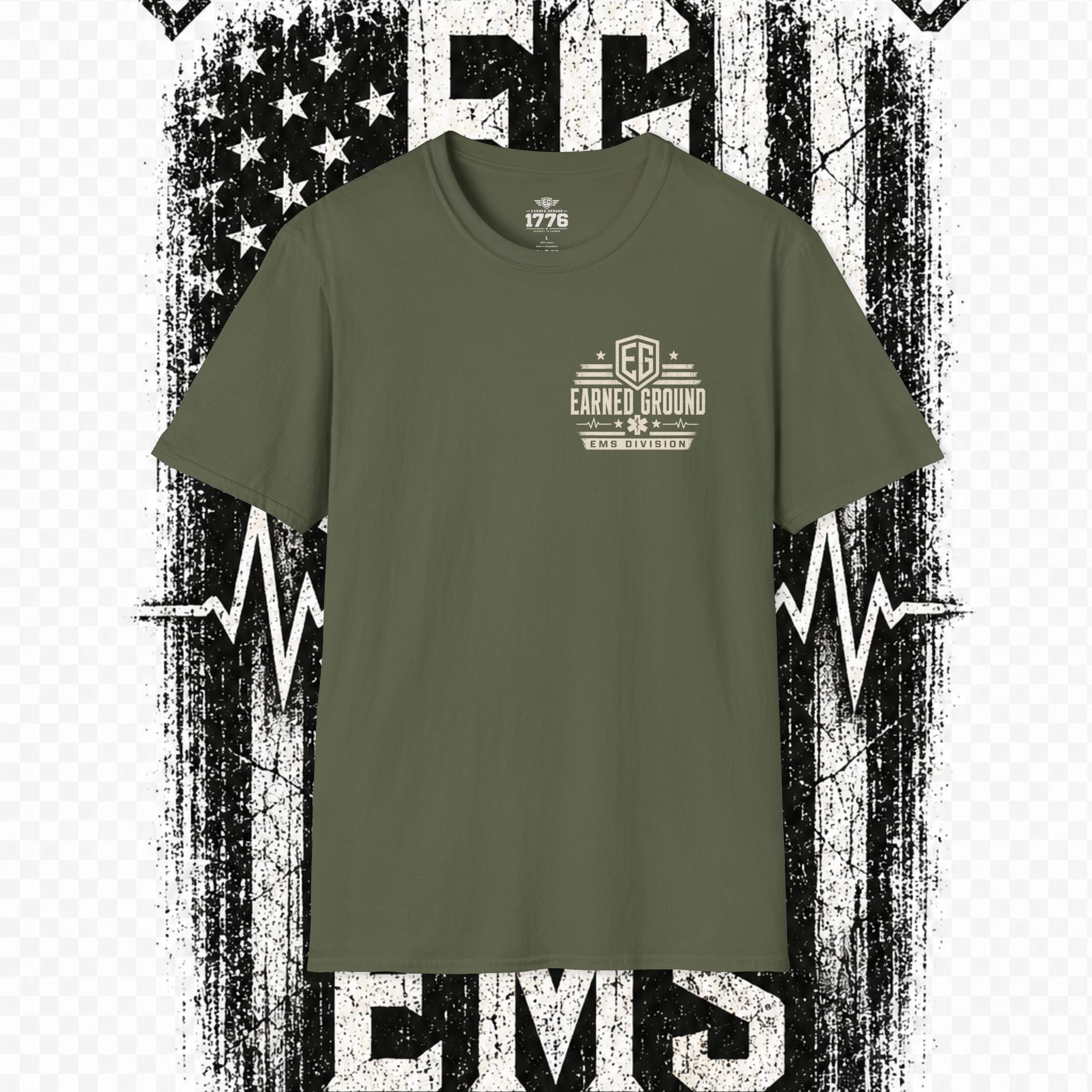 EARNED GROUND EMS DIVISON Heritage T-Shirt -