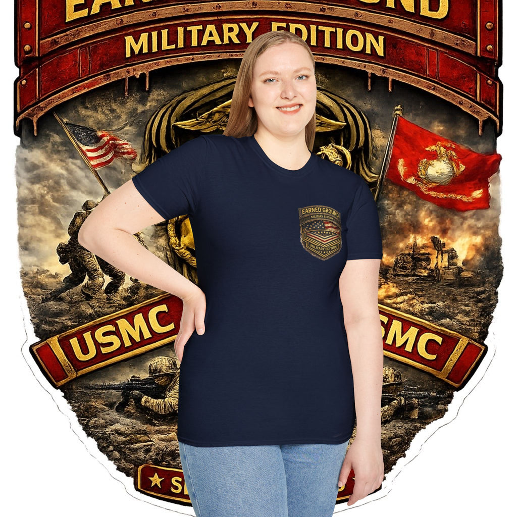 Earned Ground Military Edition USMC — USMC Military Tribute Pocket Tee