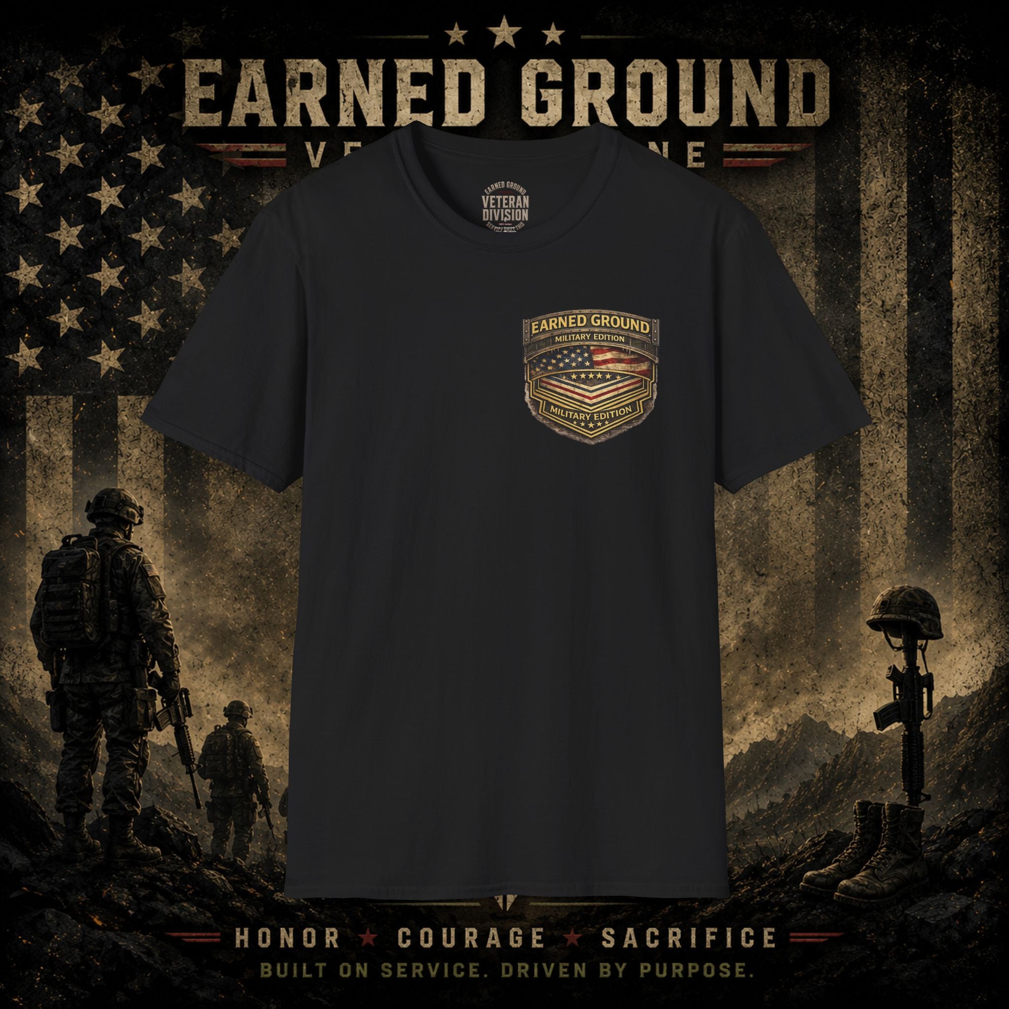 Earned Ground Military Divison — Honor Courage Sacrifice