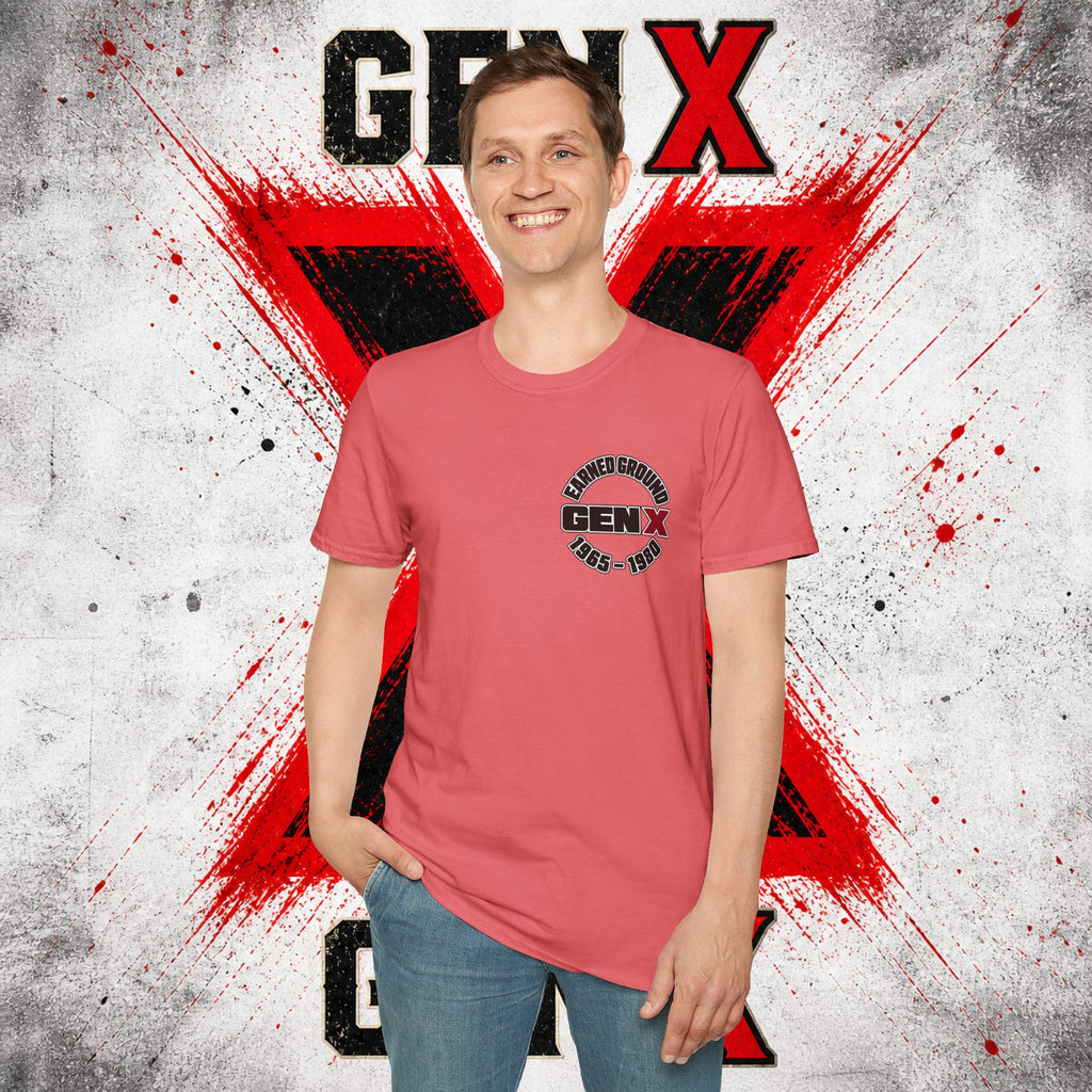 EARNED GROUD Gen X 1965–1980 Retro Logo T-Shirt