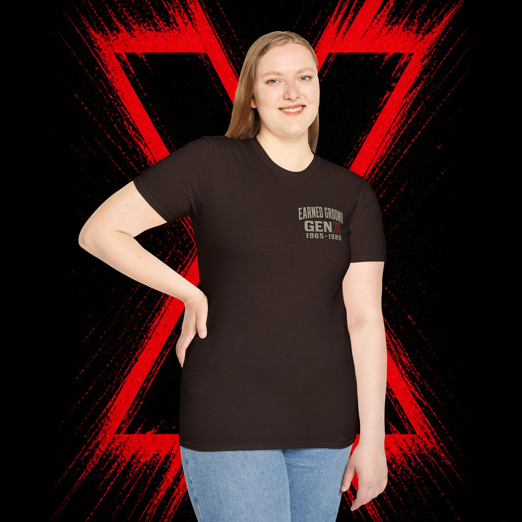 Earned Ground Gen X 1965–1980 Retro Vintage Tee— Gen X 1965–1980 Retro Vintage Tee