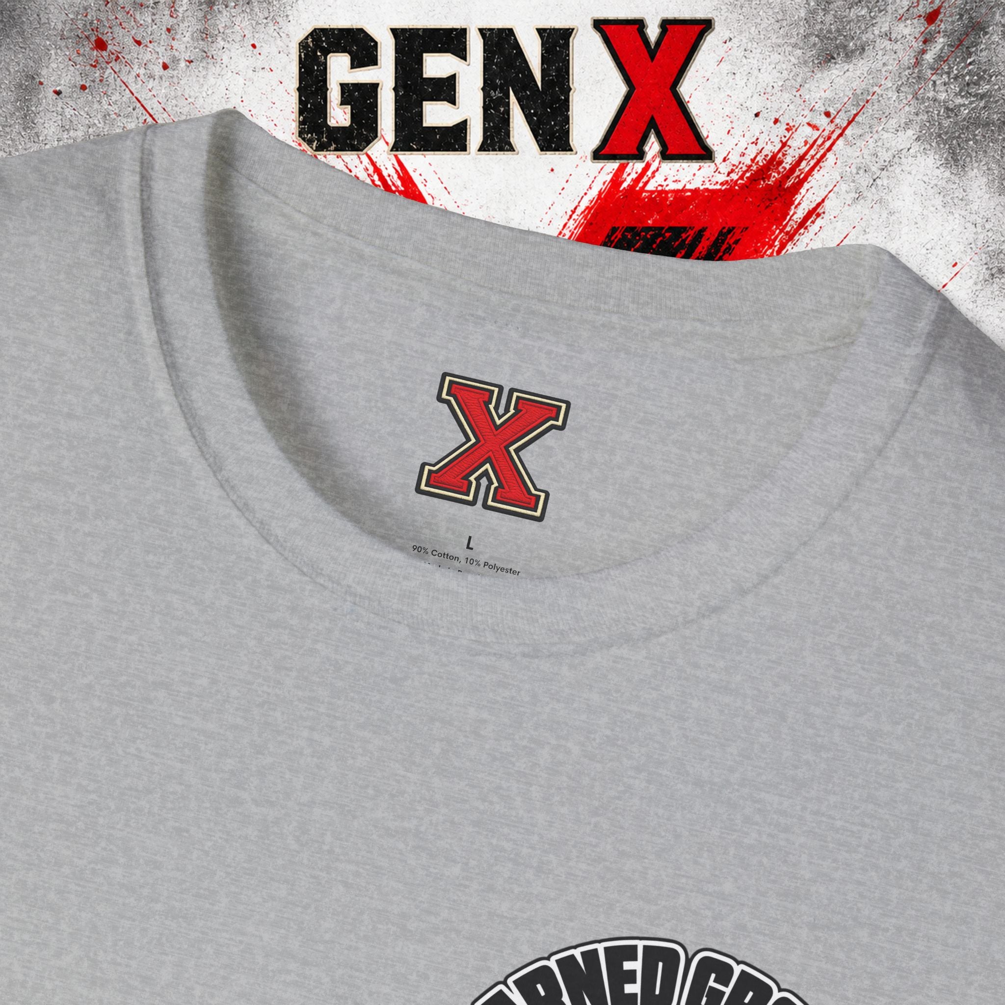EARNED GROUD Gen X 1965–1980 Retro Logo T-Shirt