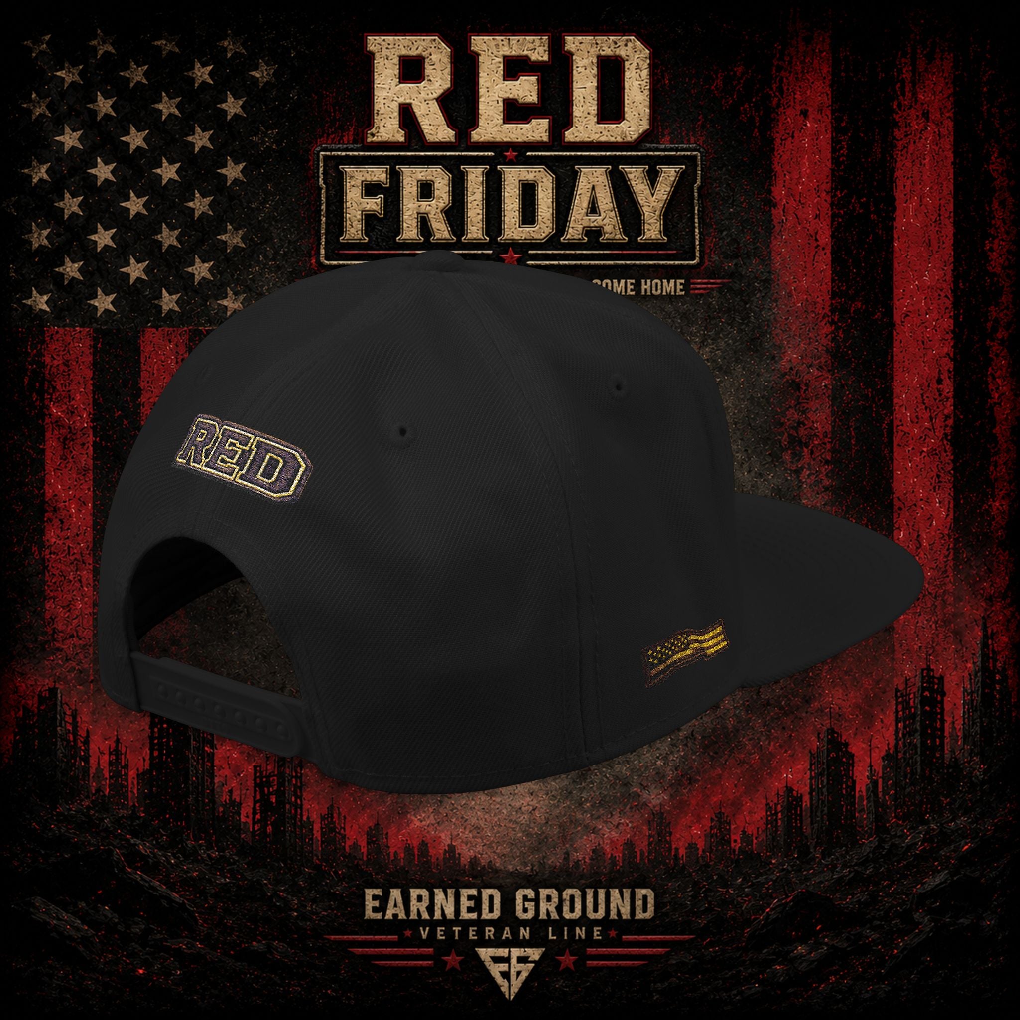 Red Friday Until They All Come Home  – RED FRIDAY Support Patch Cap