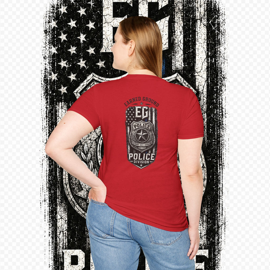 EARNED GROUND POLICE DIVISION--BACK THE BLUE