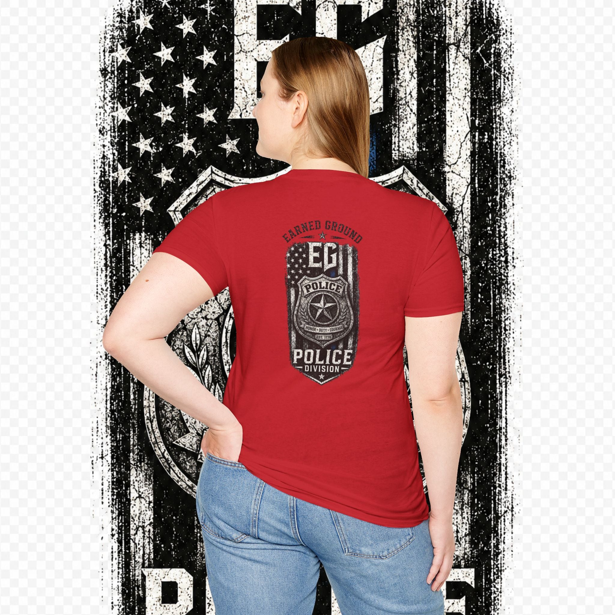 EARNED GROUND POLICE DIVISION--BACK THE BLUE
