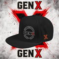 Gen X Embroidered Flat Bill Ball Cap — Gen X Proud 1965–1980