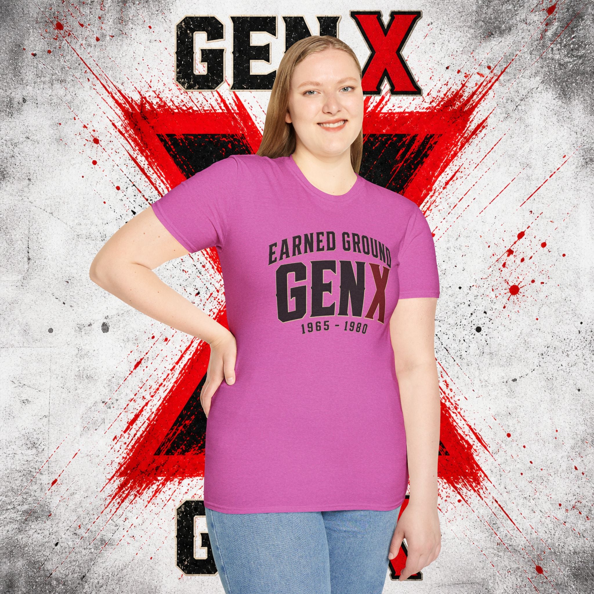 Earned Ground GEN X T-Shirt — 1965–1980 Retro Pride Tee