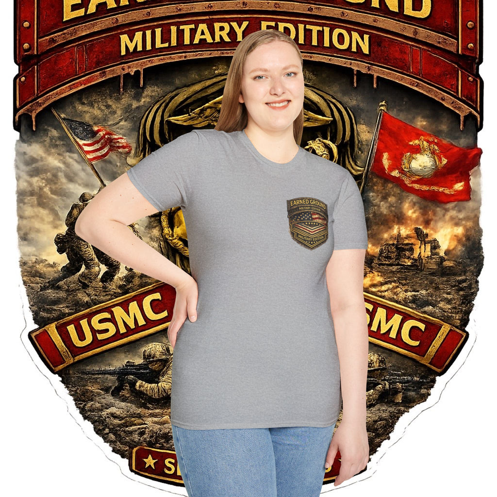 Earned Ground Military Edition USMC — USMC Military Tribute Pocket Tee
