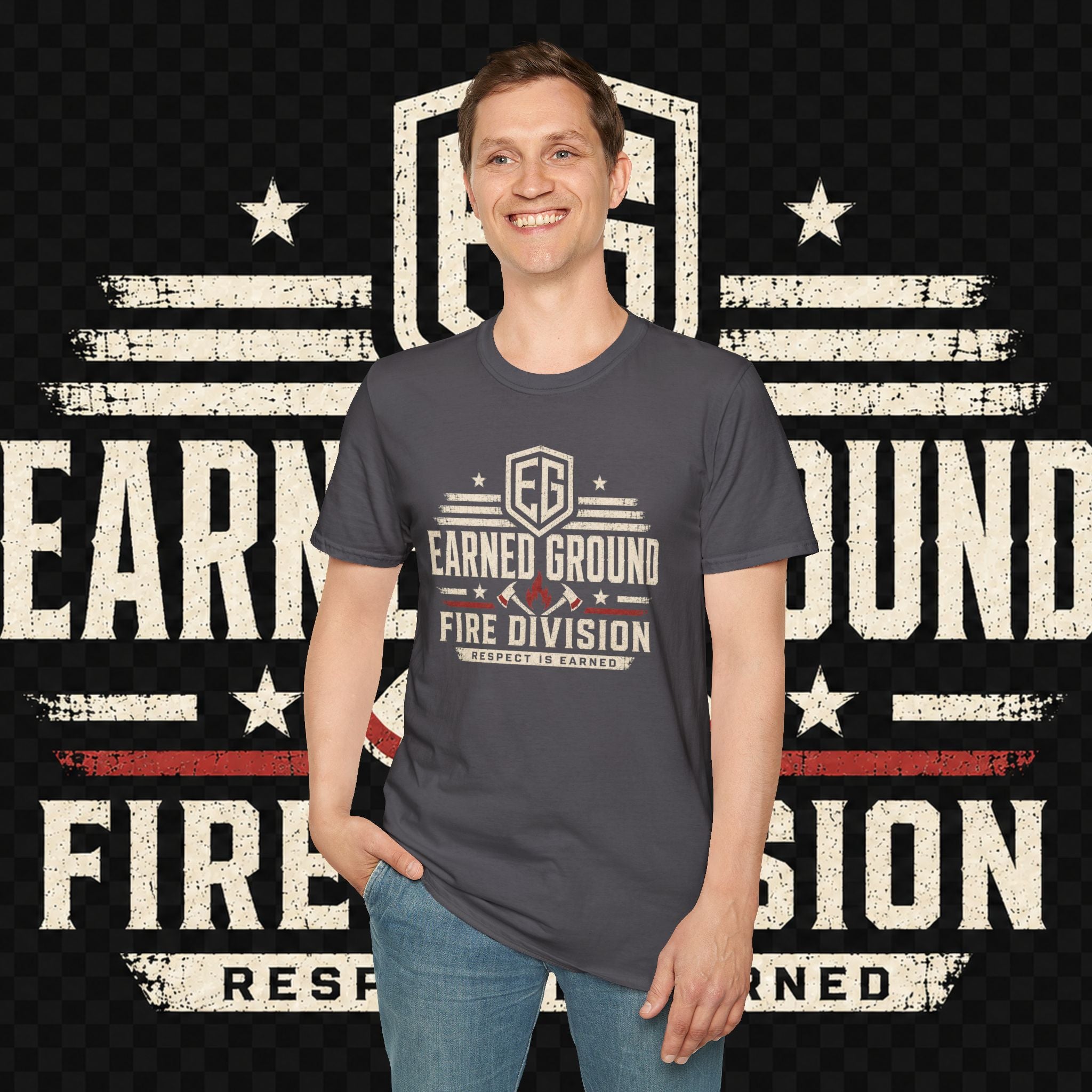 Earned Ground Fire Division T‑Shirt
