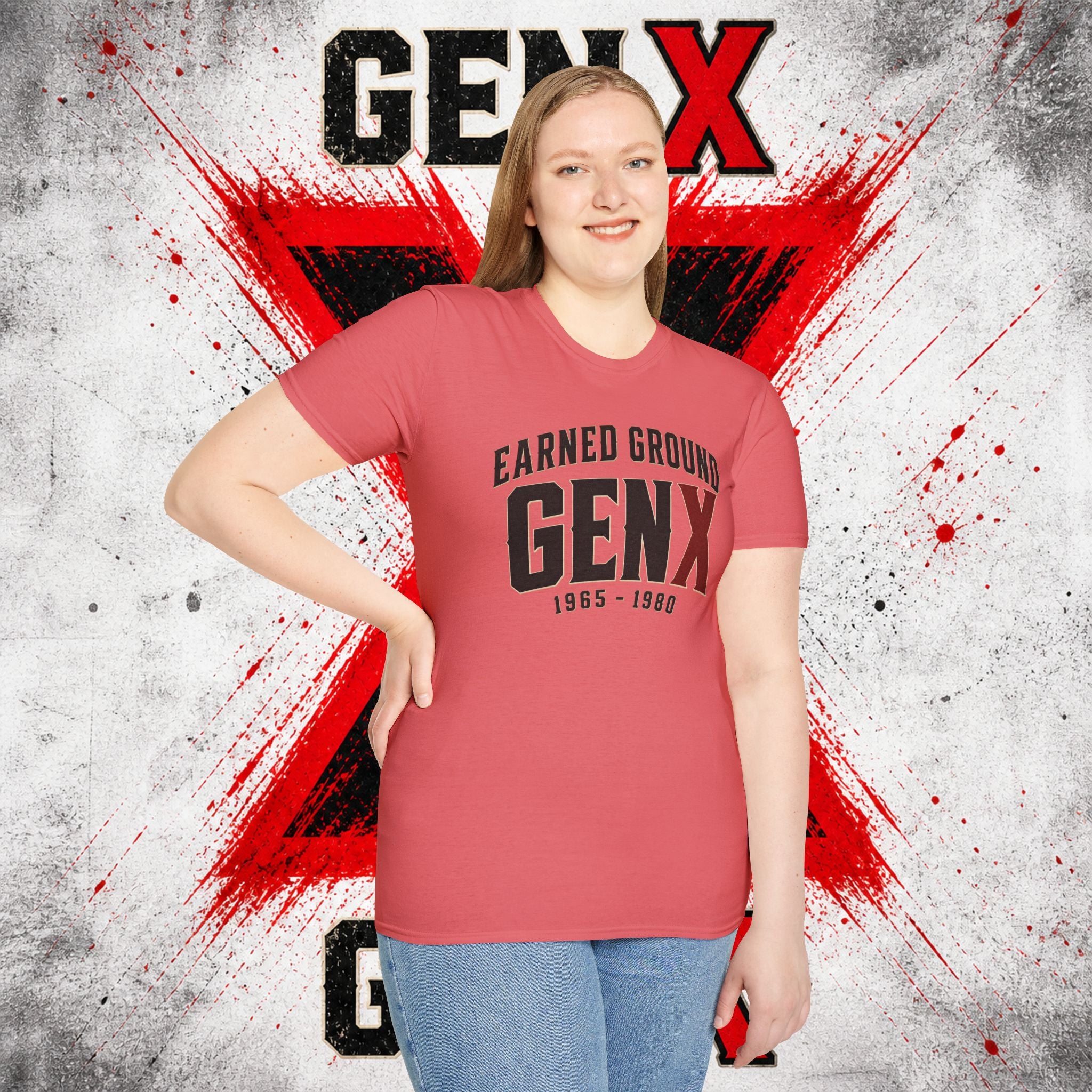 Earned Ground GEN X T-Shirt — 1965–1980 Retro Pride Tee