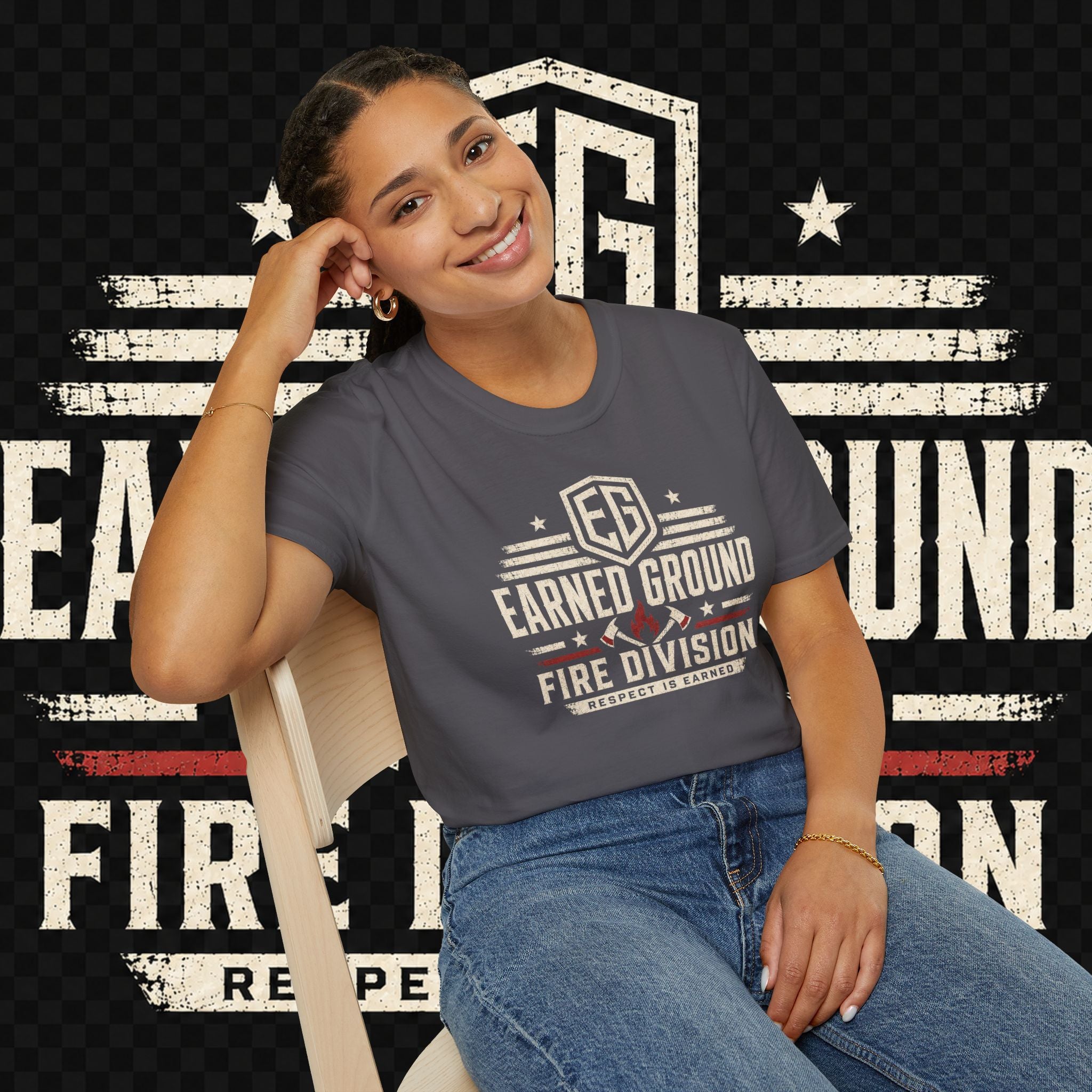 Earned Ground Fire Division T‑Shirt