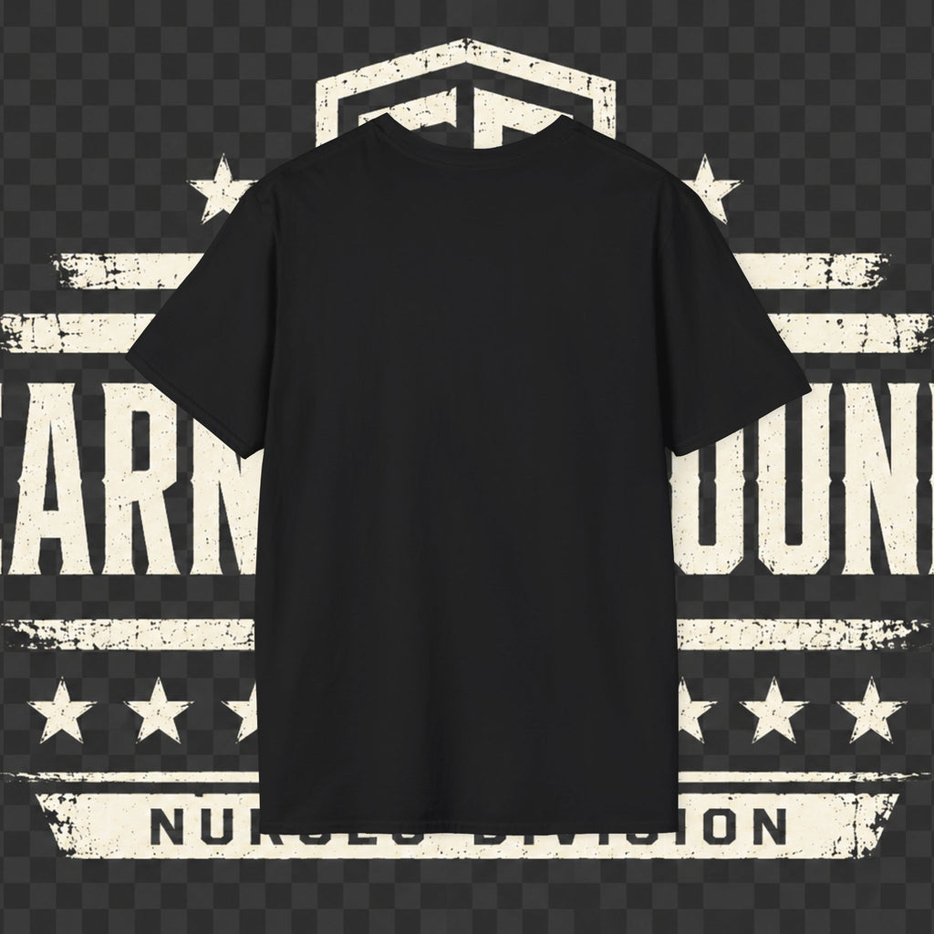 Earned Ground Nurses Division T-Shirt — Nurse Appreciation Medical Heartbeat Tee