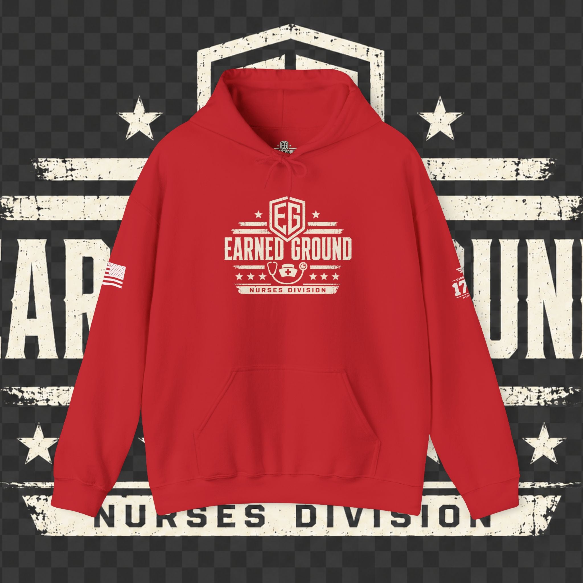 Earned Ground Nurses Division Hoodie — Nurse Tribute Pullover