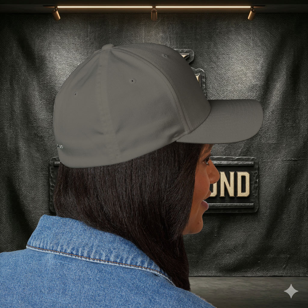 EARNED GROUND FLEX FIT — Elegant Script 'E & G' LOGO BALL CAP