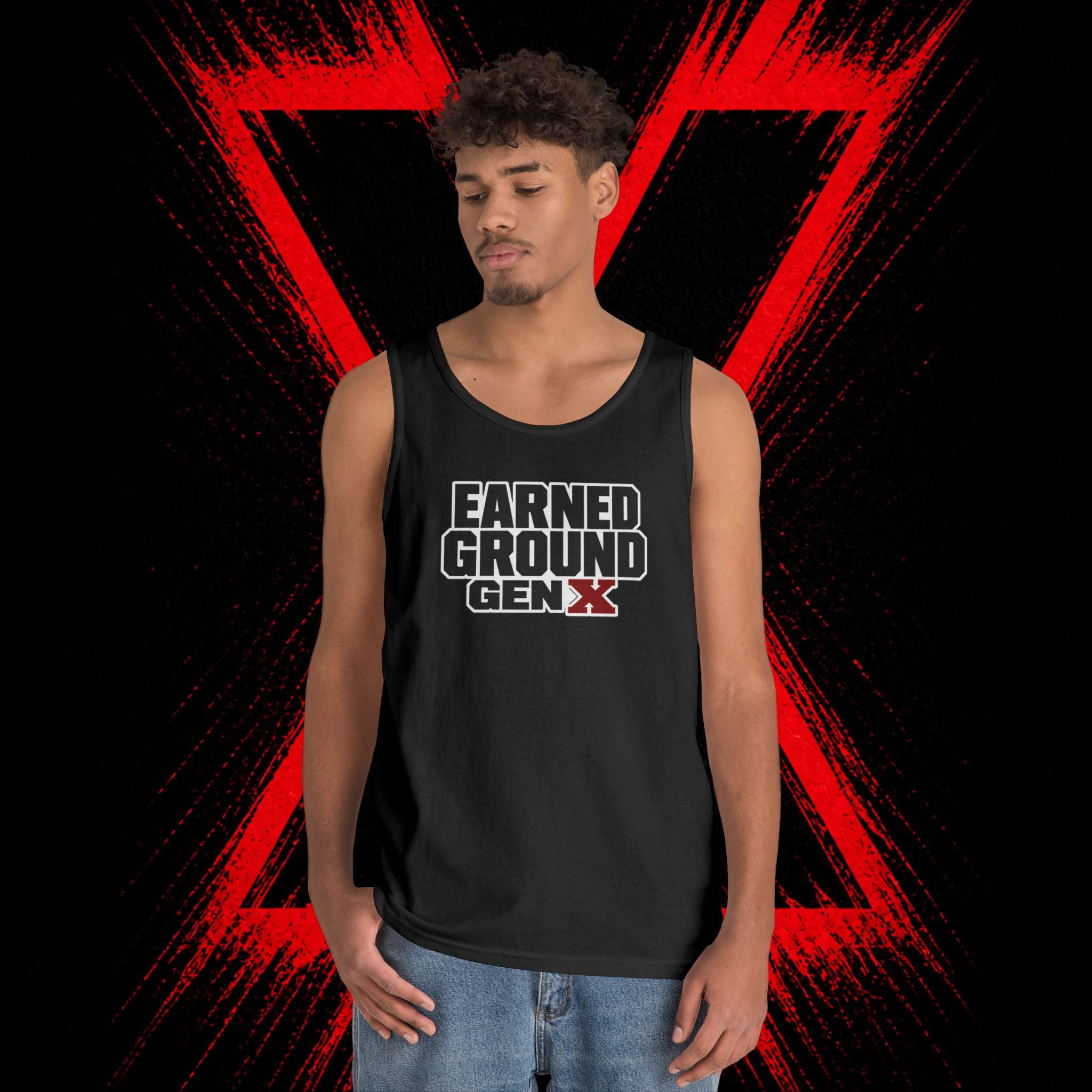 Earned Ground Gen X Tank Top - Vintage Retro Graphic