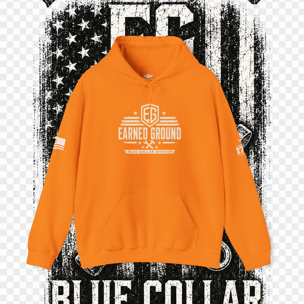 Earned Ground Blue Collar Hoodie – Blue Collar Division Hoodie