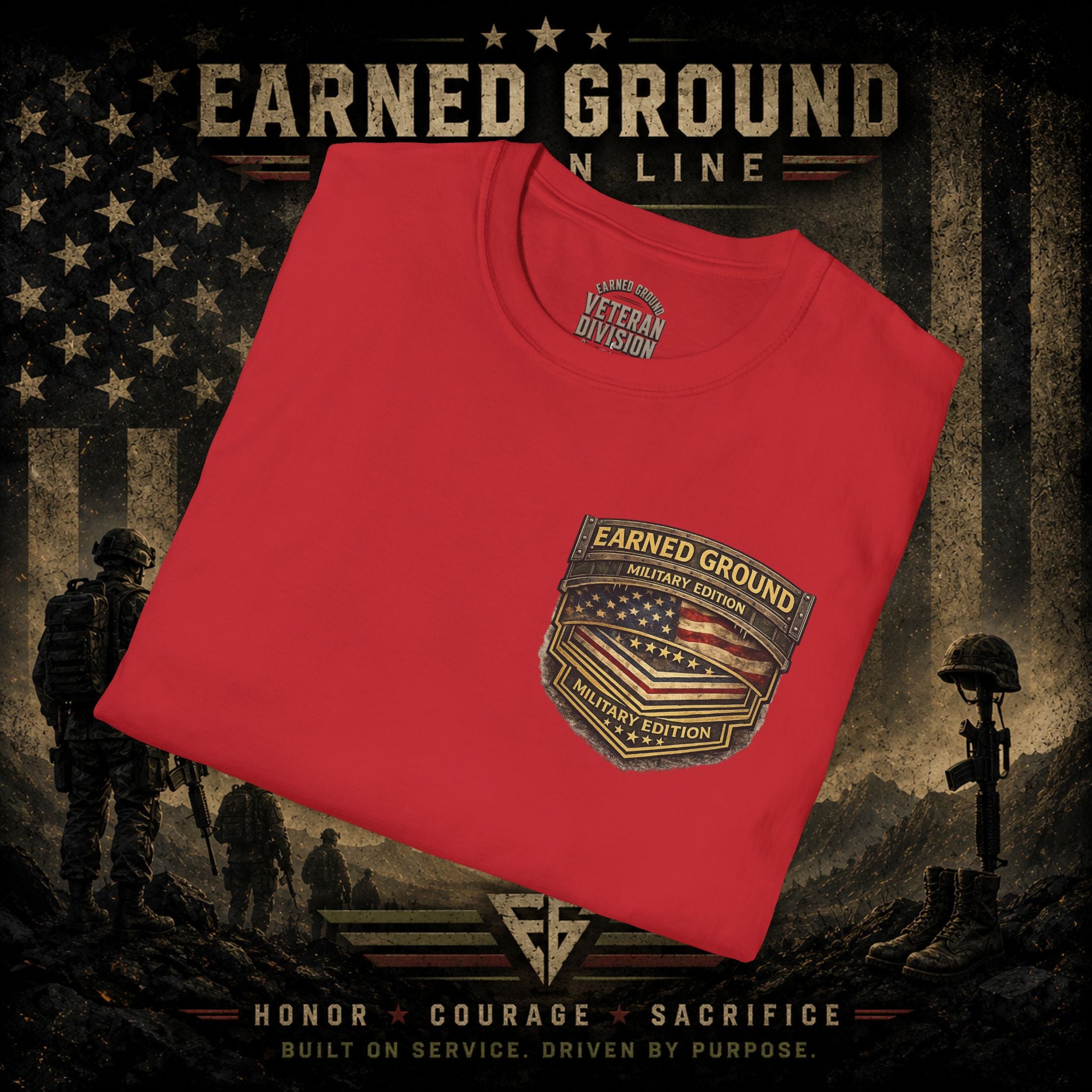 Earned Ground Military Divison — Honor Courage Sacrifice