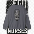 EARNED GROUND Nurses Division Crewneck Sweatshirt – Nurses Caduceus Badge Design