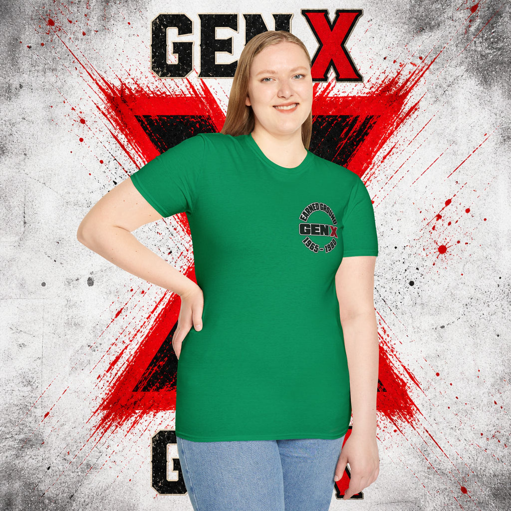 EARNED GROUD Gen X 1965–1980 Retro Logo T-Shirt