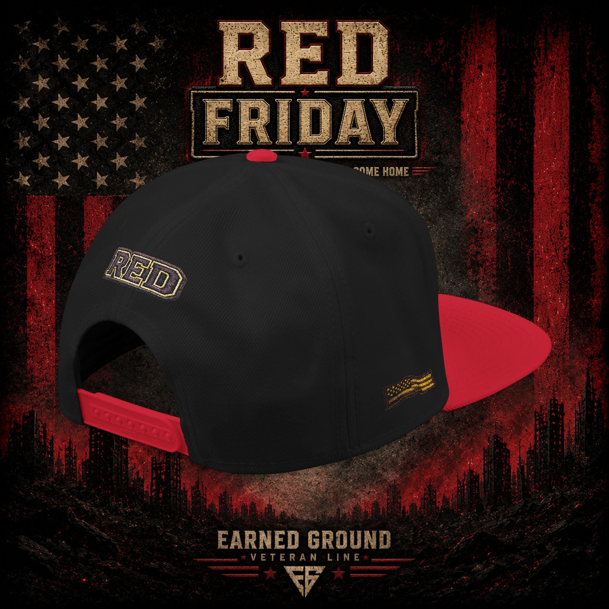 Red Friday Until They All Come Home  – RED FRIDAY Support Patch Cap