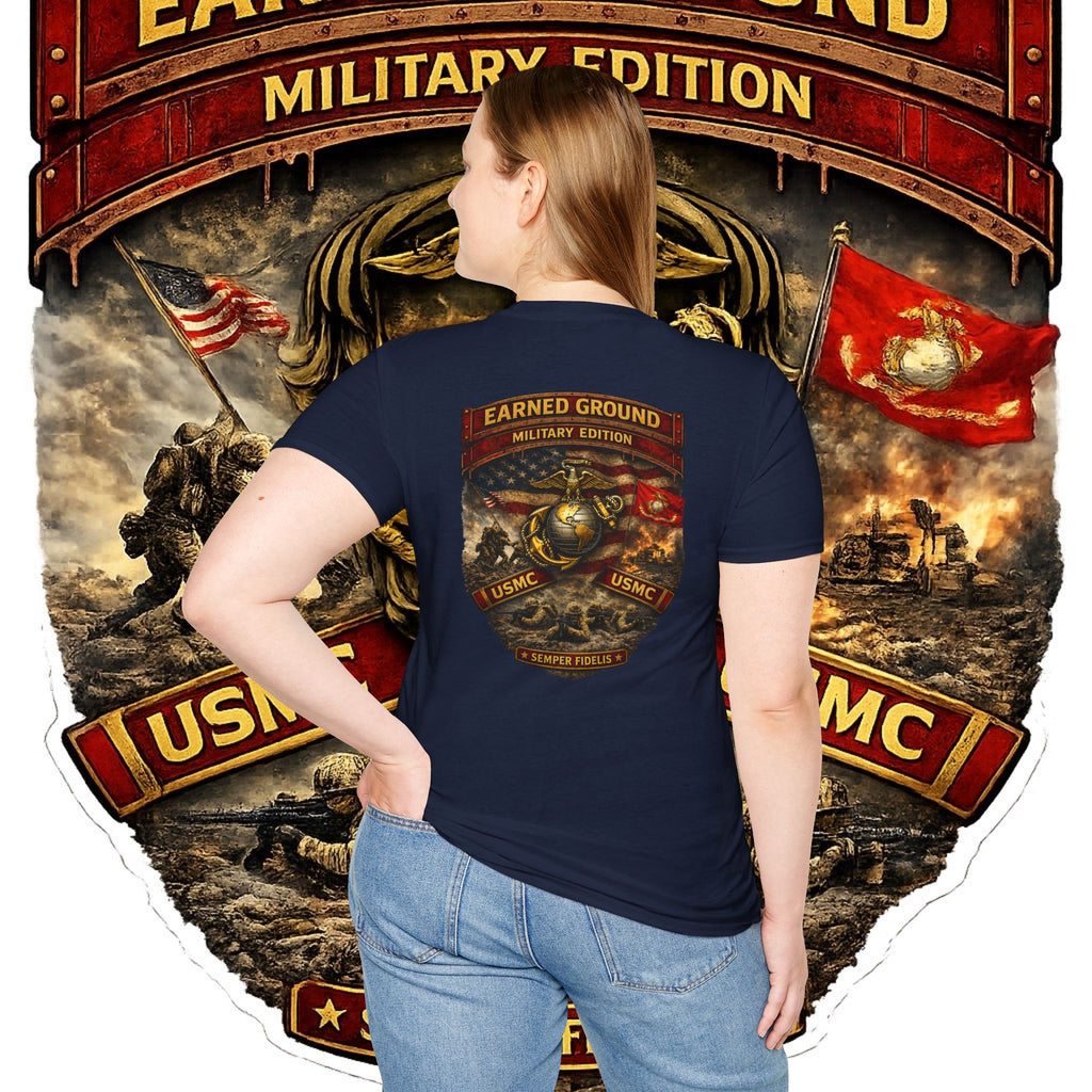 Earned Ground Military Edition USMC — USMC Military Tribute Pocket Tee