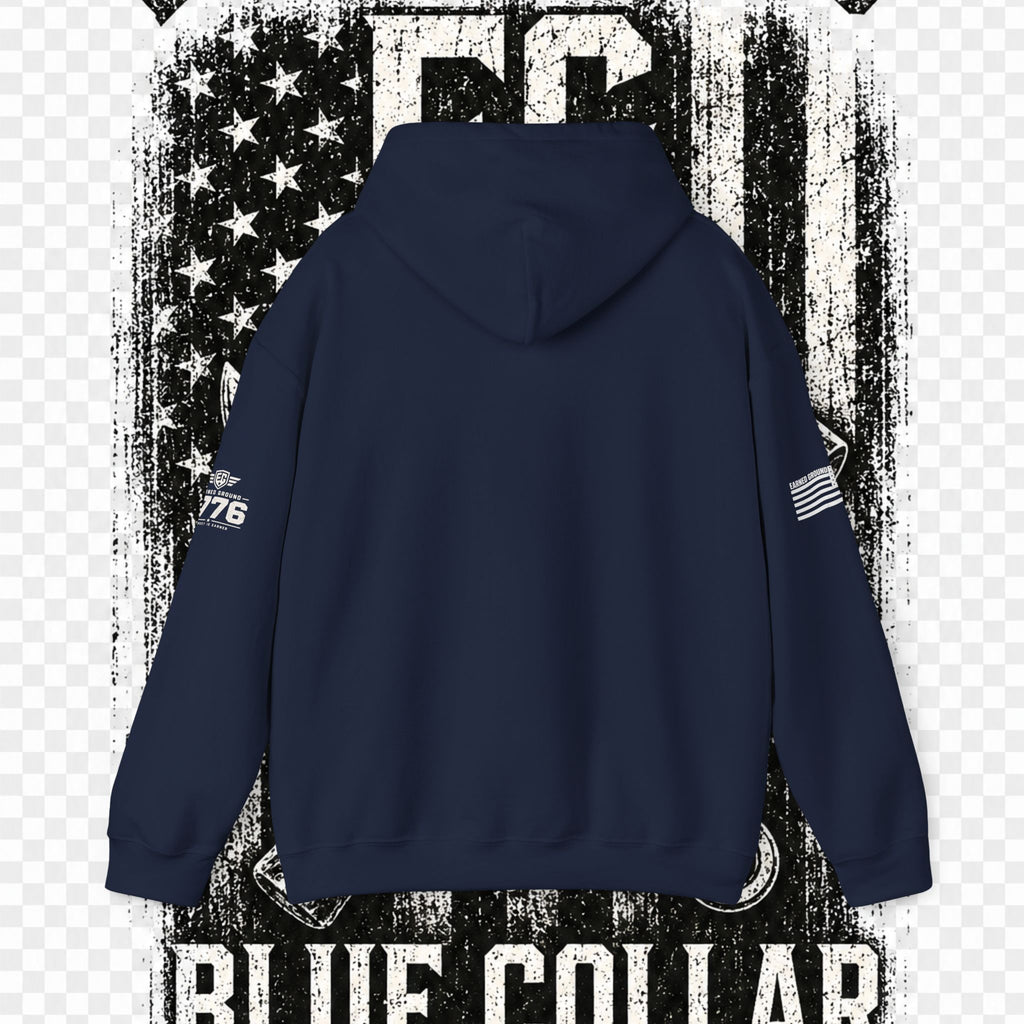 Earned Ground Blue Collar Hoodie – Blue Collar Division Hoodie