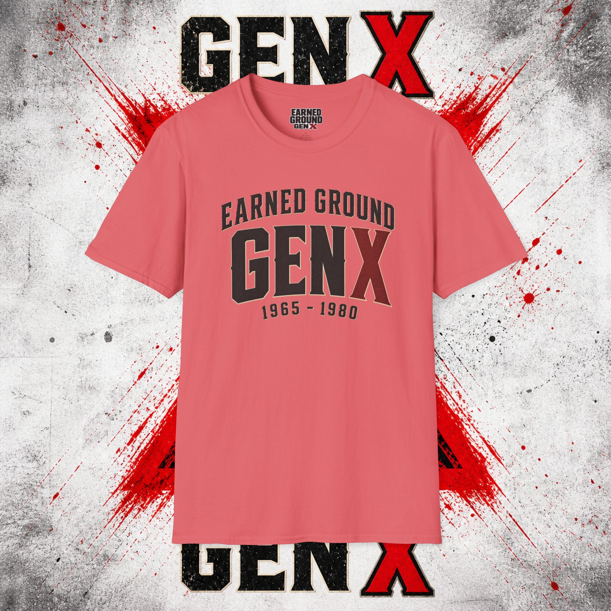 Earned Ground GEN X T-Shirt — 1965–1980 Retro Pride Tee